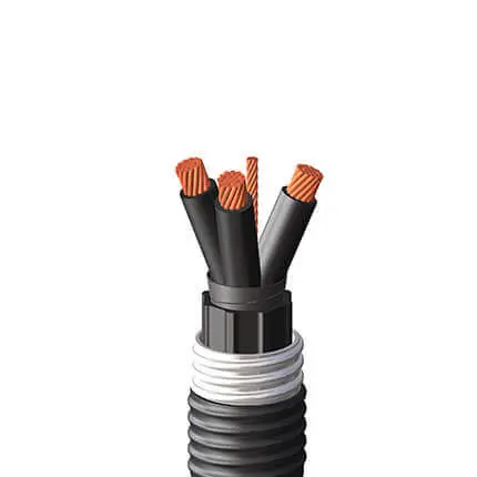 UL Type Metal Clad Riser Armored Mineshaft Cables, 2000 V
