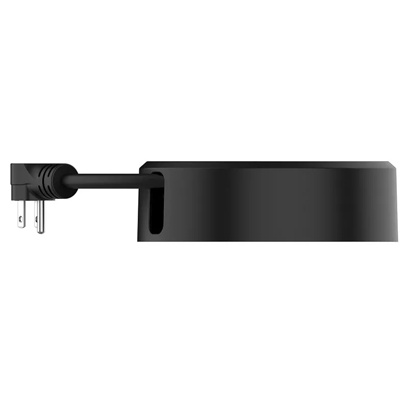 Mini 3 Outlets Usb2.4a Plastic Cord Reel